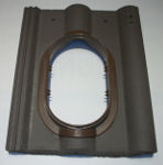 DUROVENT TUILE À DOUILLE BRUN DOUBLE ROMANE UNIVERSELLE MONIER